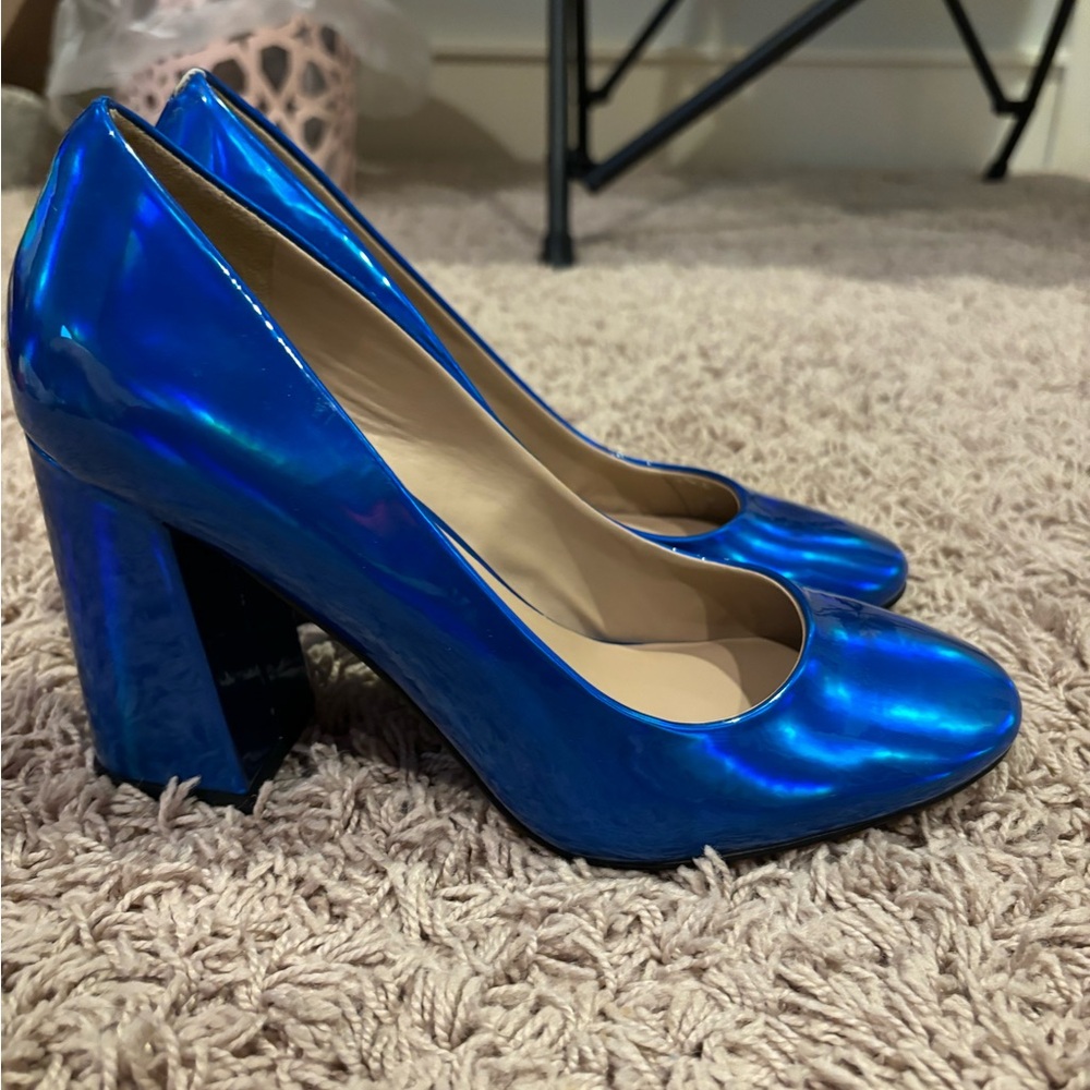 Mix no. 6 bright blue heels size 8